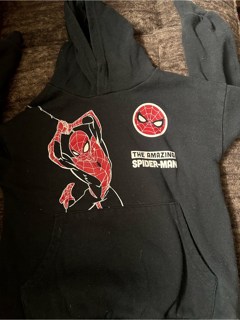 Marvel Black & Red Spider-Man Kids Hoodie